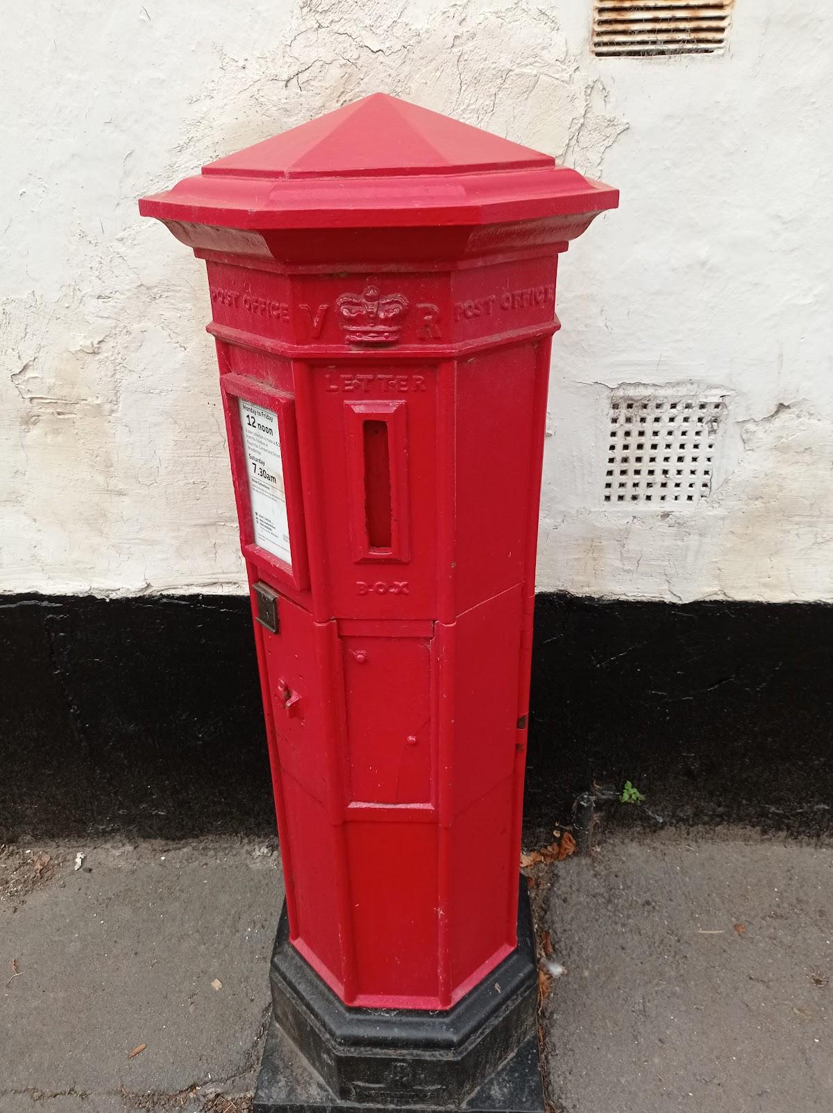 Rare vertical slot Victorian letterbox